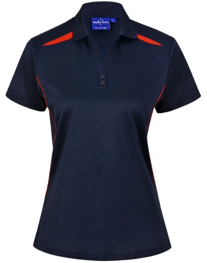 Picture of Winning Spirit, Ladies Sustainable Contrast SS Polo